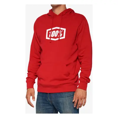 100% Icon Hoodie Kapucnis felső - deep red