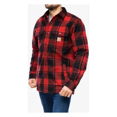 Carhartt Flannel Sherpa-Lined Shirt Jac Ing - red ochre