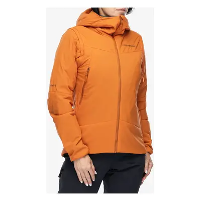 Norrona More Thermo60 Aero200 Jacket Női bélelt kabát - gold flame