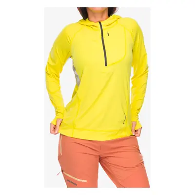 Black Diamond Alpenglow Pro Hoody Női felső - clean yellow