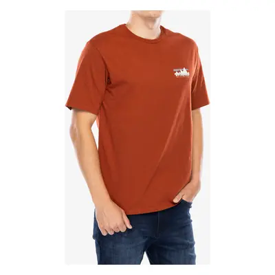 Patagonia Skyline Organic T-Shirt Pamutpóló - burnished red