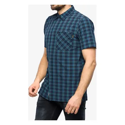 Royal Robbins Amp Lite Plaid SS Ing - dp blue cloverdale pld