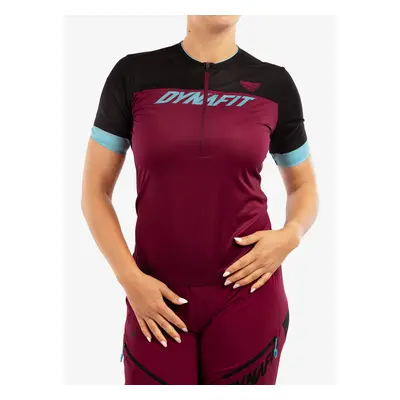 Dynafit Ride Light 1/2 Zip SS Tee Női Kerékpáros Póló - beet red