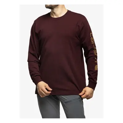 Carhartt Sleeve Logo T-Shirt L/S Hosszú ujjú póló - port