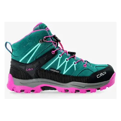 CMP Kids Rigel Mid Trekking Shoe Wp Cipő Lányoknak - lake-pink fluo