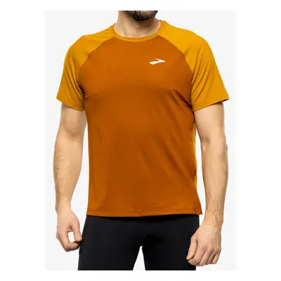 Brooks Atmosphere Short Sleeve 2.0 Futópóló - hazelwood/ochre