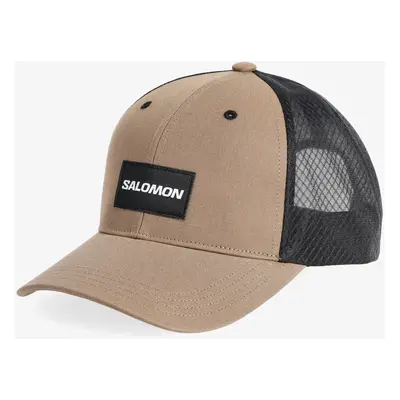 Salomon Trucker Curved Cap Baseball-Sapka - shitake/deep blue