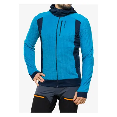 Norrona Falketind Alpha120 Zip Hood Férfi Felső - hawaiian surf/indigo night