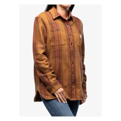 Carhartt Twill L/S Plaid Shirt Ing - carhartt brown