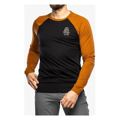 Mons Royale Icon Raglan Kerékpáros Felső - black/copper