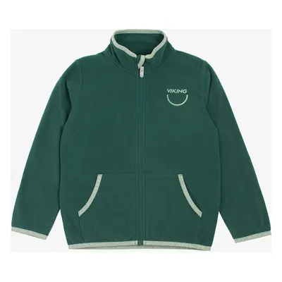 Viking Footwear Playtime Fleece Jacket Warm Fiú pulóver - dark green/green