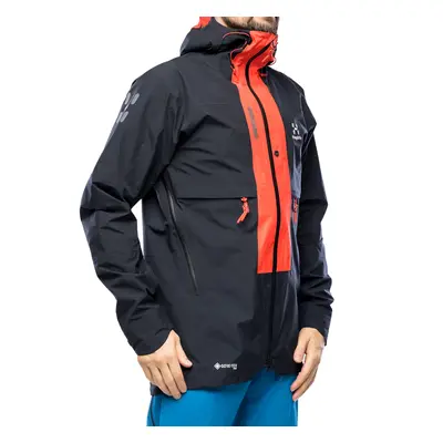 Haglofs L.I.M ZT Trek GTX Pro Jacket Esőkabát - true black/zenith red