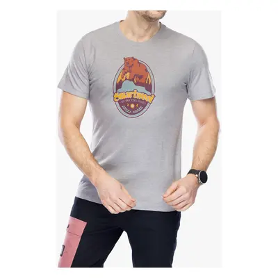 Smartwool Bear Label Graphic Short Sleeve Tee Nyomtatott póló - light gray heather