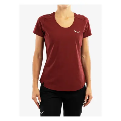 Salewa Alpine Hemp T-Shirt Női Mászópóló - syrah