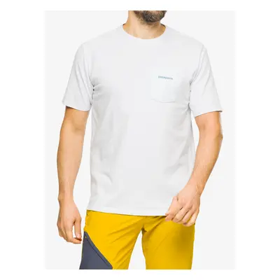 Patagonia Boardshort Logo Pocket Responsibili-Tee Nyomtatott póló - white