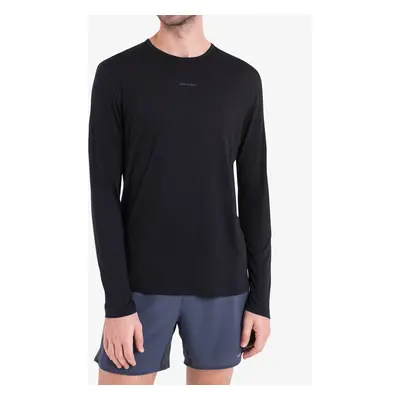 Icebreaker Merino ZoneKnit Energy Wind LS Tee Férfi pulóver - black