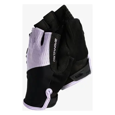 Northwave Fast Short Finger Glove Női kerékpáros kesztyű - black/lilac