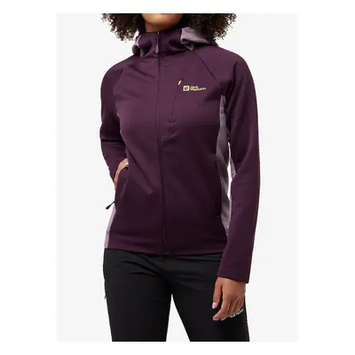 Jack Wolfskin Alpgrat XT Jacket Női polárfelső - midnight plum