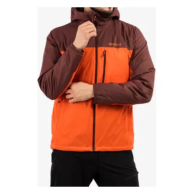 Marmot Ether DriClime Hoody Férfi Dzseki - whiskey brown/red sun