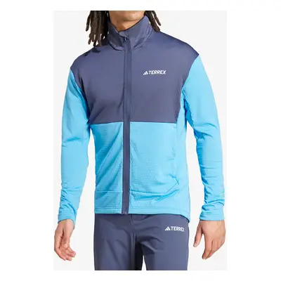 adidas TERREX Multi Light Fleece Full Zip Jacket Férfi pulóver - pulse blue/shadow navy