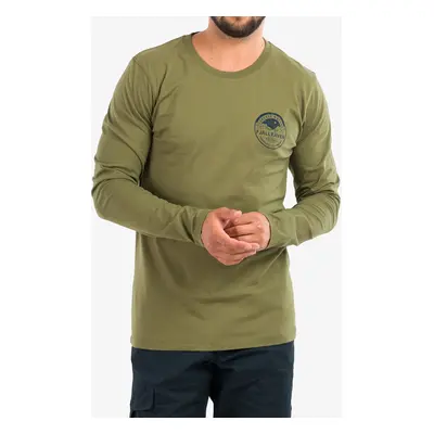 Fjallraven Forever Nature Badge L/S Hosszú Ujjú Póló - caper green