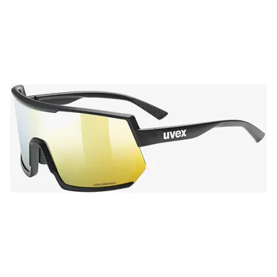 Uvex Sportstyle P Kerékpáros Szemüveg - black matt/mirror yellow