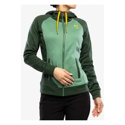 Karpos Pramper Zip Hoodie Fleece Női Polárfelső - frosty s/jungle green