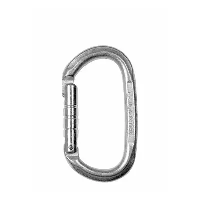 Climbing Technology Pillar Steel CF Karabiner - zinc plated