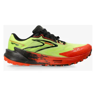 Brooks Catamount Terepfutó cipő - acid lime/cherry tomato/black