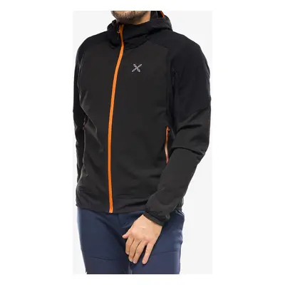 Montura Premium Wind Conf.Fit Jacket Softshell kabát - black/mandarine