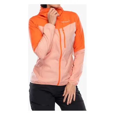 Norrona Falketind Aero60 Hood Női Kabát - orange alert/peach amber