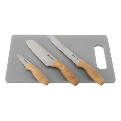 Outwell Caldas Knife Set w/Cutting Board Késkészlet