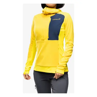 Norrona Lofoten Thermal Pro Hood Női polárfelső - blazing yellow/sulphur