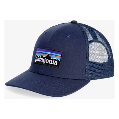 Patagonia P-6 Logo Trucker Hat Baseball-Sapka - new navy