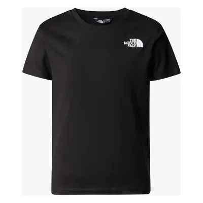 The North Face S/S Redbox Tee Back Box Graphic Póló fiúknak - tnf black