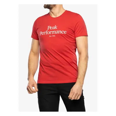 Peak Performance Original Tee Pamutpóló - softer red