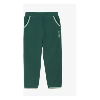 Viking Footwear Playtime Fleece Pants Warm Fiú nadrágok - dark green/green