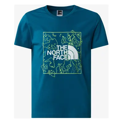 The North Face New S/S Graphic Tee Póló gyerekeknek - blue/lemon