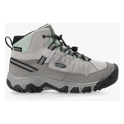 Keen Targhee IV Mid WP Gyerekcipő - alloy/granite green