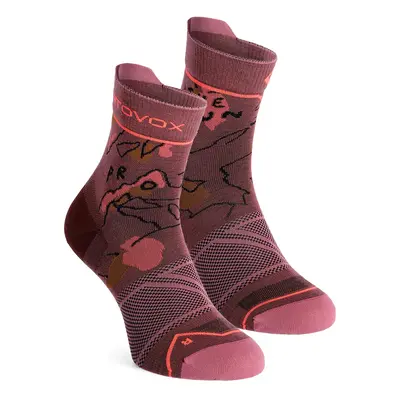 Ortovox Alpine Light Quarter Socks Női Merino Gyapjú Zokni - mountain rose