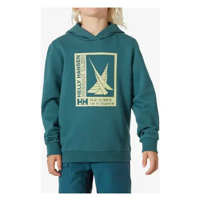 Helly Hansen Port Hoodie Gyermek pulóver - dark creek