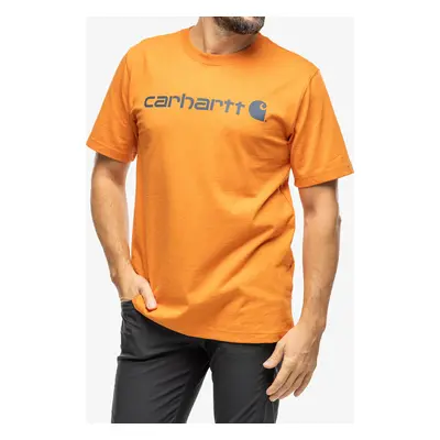 Carhartt Core Logo T-Shirt S/S Férfi póló - marmalade heather