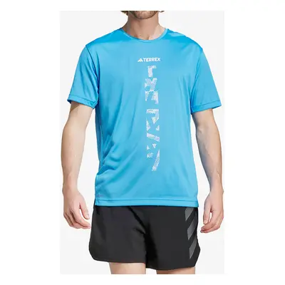 adidas TERREX Agravic Trail Running T-Shirt Futópóló - pulse blue