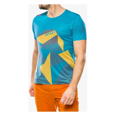 La Sportiva Comp T-Shirt Mászópóló - tropic blue/bamboo