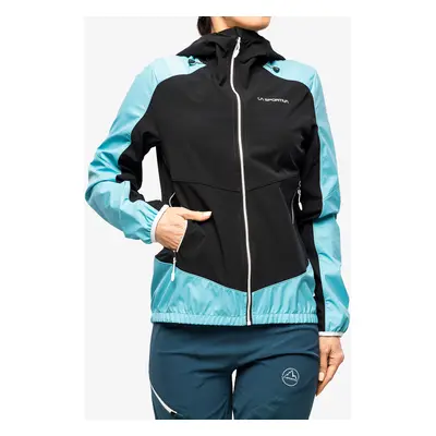 La Sportiva Aequilibrium Softshell Jacket Női Softshell - black/malibu blue