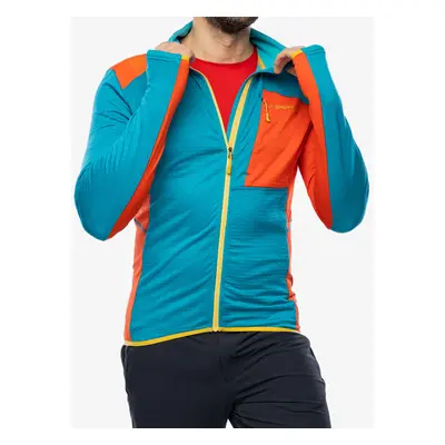 La Sportiva True North Jacket Cipzáras felső - tropic blue/cherry tomato