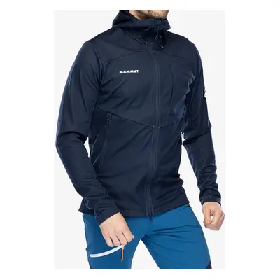 Mammut Ultimate VII SO Hooded Jacket Softshell kabát - marine