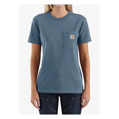 Carhartt Workwear Pocket S/S T-Shirt Női pamutpóló - thundercloud heather