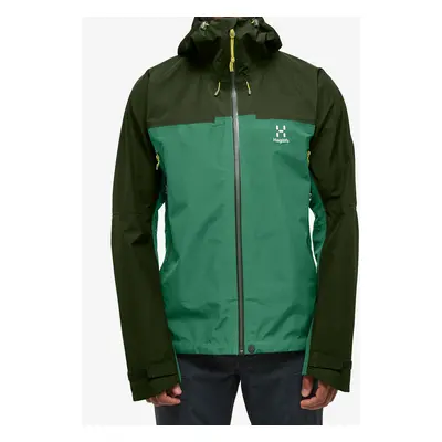 Haglofs ROC Flash GTX Jacket Esőkabát - dk jelly green/seaweed green