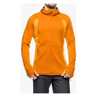 Icebreaker Merino Quantum ZoneKnit LS Zip Hoodie Férfi pulóver - earth/solar